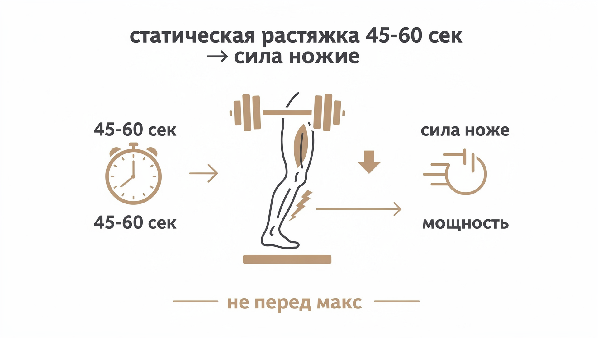 Почему длинная статика перед силовой снижает силу